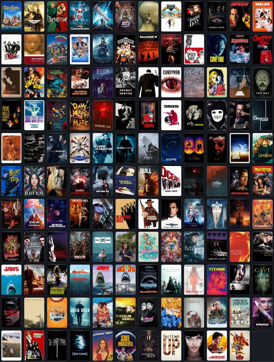 All the films I watched in 2022