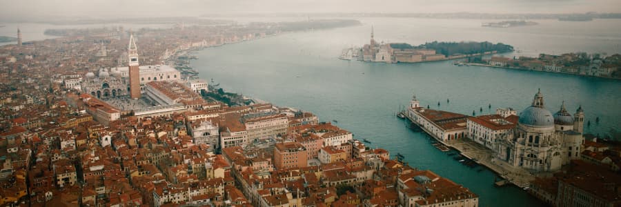 Venice from the air.