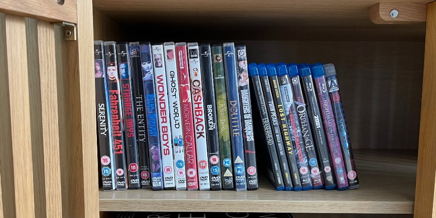 My DVDs and Blu-rays.